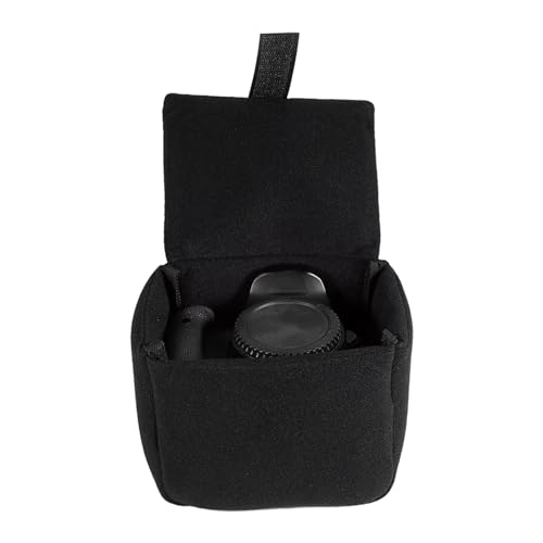 Yosoo Stoßfeste Kameratasche Einsatztasche Samtkamera-Einsatztasche Gepolstert Tragbare Trennwand Kamera Gepolsterte Tasche zum Schutz der DSLR-Kamera(Schwarz) von Yosoo Health Gear