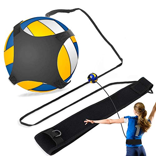 Yosoo Volleyball-Trainingsgeräte Aid, Football Kick Trainer, Verstellbarer Solo Practice Soccer Volleyball Trainer für Kinder Jugend Erwachsener, passend für Größe 3, 4, 5 von Yosoo Health Gear