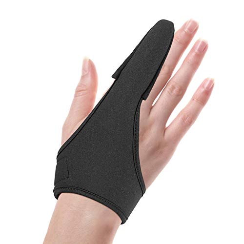Yosoo Health Gear Angelhandschuhe, Schutzfinger, rutschfest, elastische EIN-Finger-Angelhandschuhe mit Hakenverschluss und Schnalle für Outdoor-Angeln, 1 Stück von Yosoo Health Gear