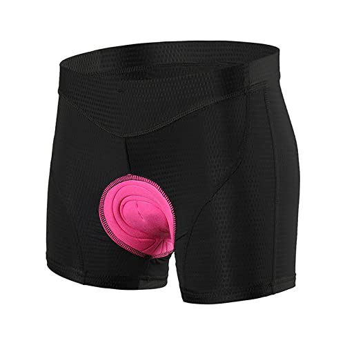 YouLpoet Damen gepolsterte Unterhose für Fahrradfahrrad -Shorts Hosen Stoßdicht mit hoher Luftpermeabilität,Schwarz,3XL von YouLpoet