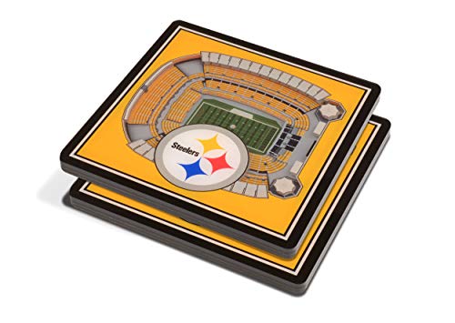 YouTheFan NFL Pittsburgh Steelers 3D StadiumViews Untersetzer, 10,2 x 10,2 cm von YouTheFan