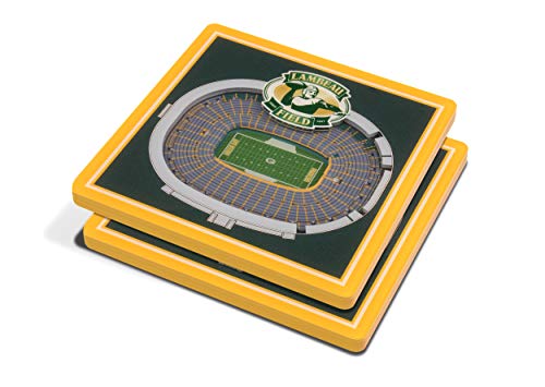 YouTheFan NFL Green Bay Packers 3D StadiumView Untersetzer – Lambeau Field von YouTheFan
