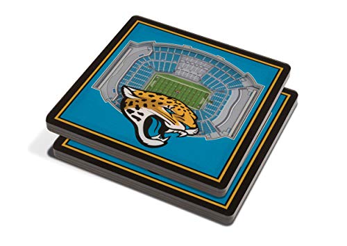 YouTheFan NFL Jacksonville Jaguars 3D StadiumView Untersetzer – TIAA Bankfeld von YouTheFan