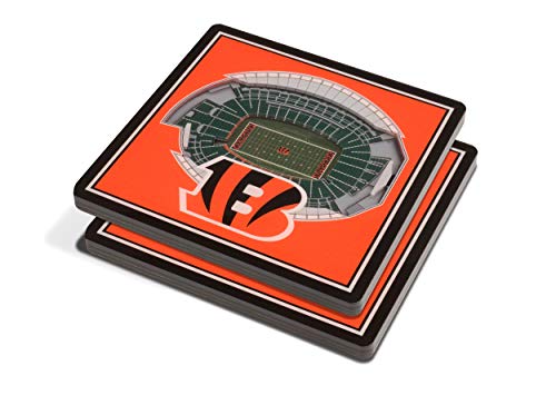 YouTheFan NFL Cincinnati Bengals 3D StadiumView Untersetzer – Paul Brown Stadium von YouTheFan