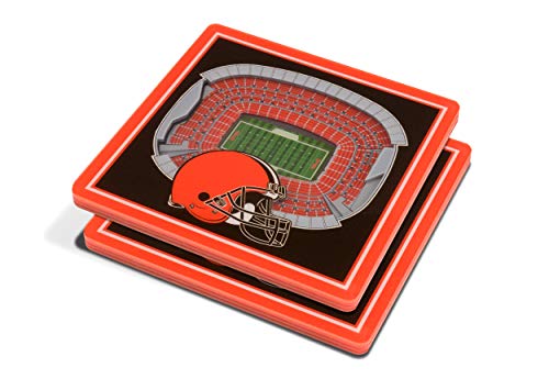 YouTheFan NFL Cleveland Browns 3D StadiumView Untersetzer – FirstEnergy Stadium von YouTheFan