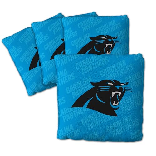 YouTheFan Unisex-Erwachsene Blue Cornhole Bags – 4 Stück, Carolina Panthers-Blau, Einheitsgröße von YouTheFan