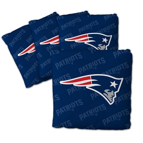 YouTheFan Unisex-Erwachsene Blue Cornhole Bags – 4 Stück, New England Patriots-Blau, Einheitsgröße von YouTheFan