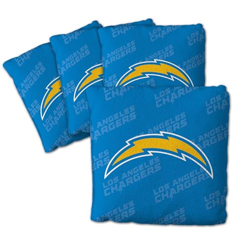 YouTheFan Unisex-Erwachsene Chargers-Blue Cornhole Bags – 4 Stück, Los Angeles Ladegerät, Blau, Einheitsgröße von YouTheFan