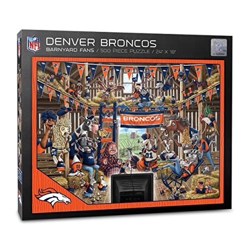YouTheFan Unisex-Erwachsene Denver Broncos Barnyard Fans Puzzle 500 Teile, Team-Farben von YouTheFan
