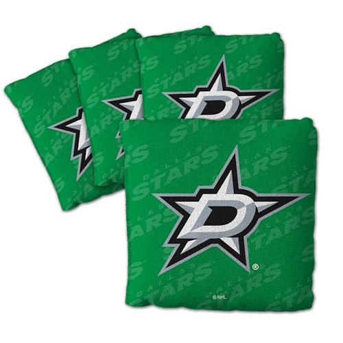 YouTheFan Unisex-Erwachsene Green Cornhole Bags – 4 Stück, Dallas Stars-Grün, Einheitsgröße von YouTheFan