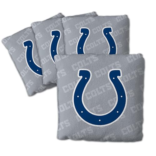 YouTheFan Unisex-Erwachsene Grey Cornhole Bags – 4 Stück, Indianapolis Colts-Grau, Einheitsgröße von YouTheFan