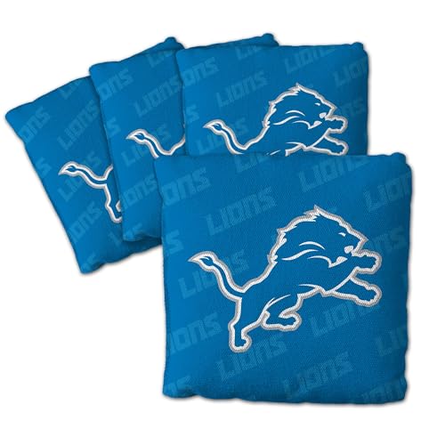 YouTheFan Unisex-Erwachsene Lions-Blue Cornhole Bags – 4 Stück, Detroit Löwen, Blau, Einheitsgröße von YouTheFan