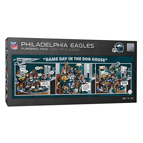 YouTheFan Unisex-Erwachsene Philadelphia Eagles Game Day in The Dog House Puzzle, 1000 Teile, Team-Farben von YouTheFan