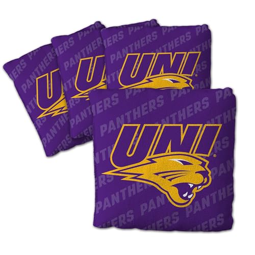 YouTheFan Unisex-Erwachsene Purple Cornhole Bags – 4 Stück, Northern Iowa Panthers-Lila, Einheitsgröße von YouTheFan