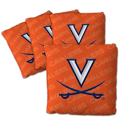 YouTheFan Unisex-Erwachsene Virginia Cavaliers-Orange Cornhole Bags – 4 Stück, Einheitsgröße von YouTheFan