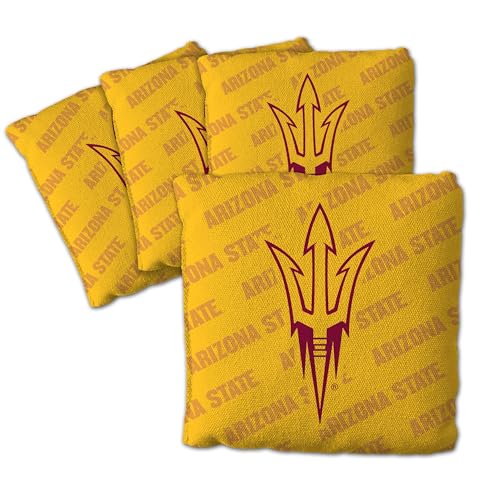 YouTheFan Unisex-Erwachsene Yellow Cornhole Bags – 4 Stück, Arizona State Sun Devils-Gelb, Einheitsgröße von YouTheFan