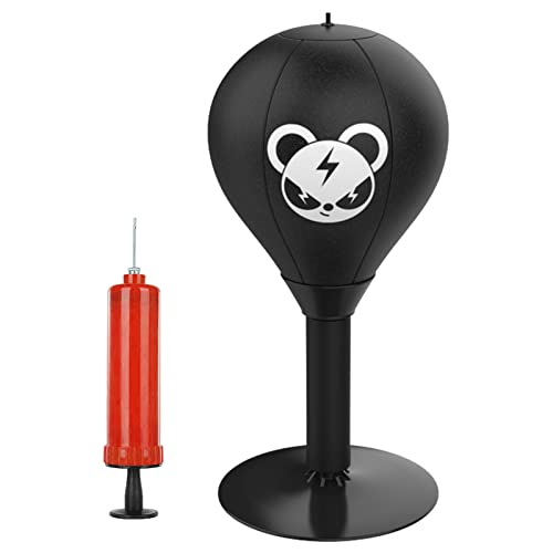 Stress Buster Desktop-Boxsack | Stehpult-Punchball | Desktop Punching Bag Ball Mit Saugnapf | Strapazierfähiger Ball Zum Stressabbau, Lustige Geschenke Für Chef, Kollegen, Freunde von Youany