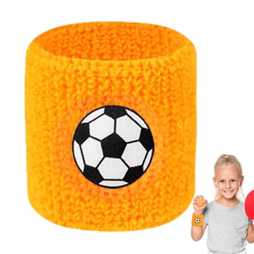 Youngwier Armbänder für Kinder,Mehrfarbige Handgelenkschweißbänder für Kinder - Kinder-Cartoon-Fußball-Armbänder - Feuchtigkeitsableitende Sportarmbänder für Tennis, Basketball, Fußball, Laufen, von Youngwier