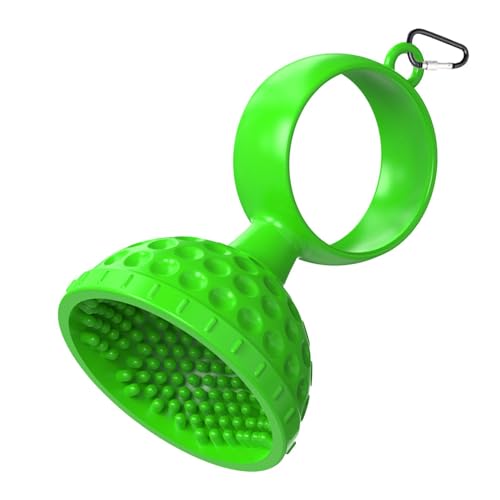 Youngwier Golfball-Reinigungsbürste, Golfball-Schrubberbürste | 2-in-1 Silikon-Reinigungsbürste mit Karabiner | Golf-Aufbewahrungsbürste, tragbares Golfball-Reinigungswerkzeug, Golf-Zubehör von Youngwier