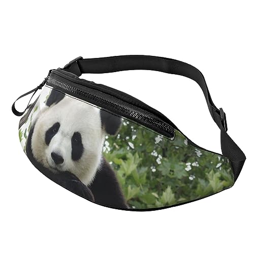 Schöne Panda-Bauchtasche für Damen und Herren, modische Hüfttasche, Crossbody-Bauchtaschen zum Wandern, Laufen, Reisen, Schwarz , Einheitsgröße, Reise-Kleidersack von YoupO
