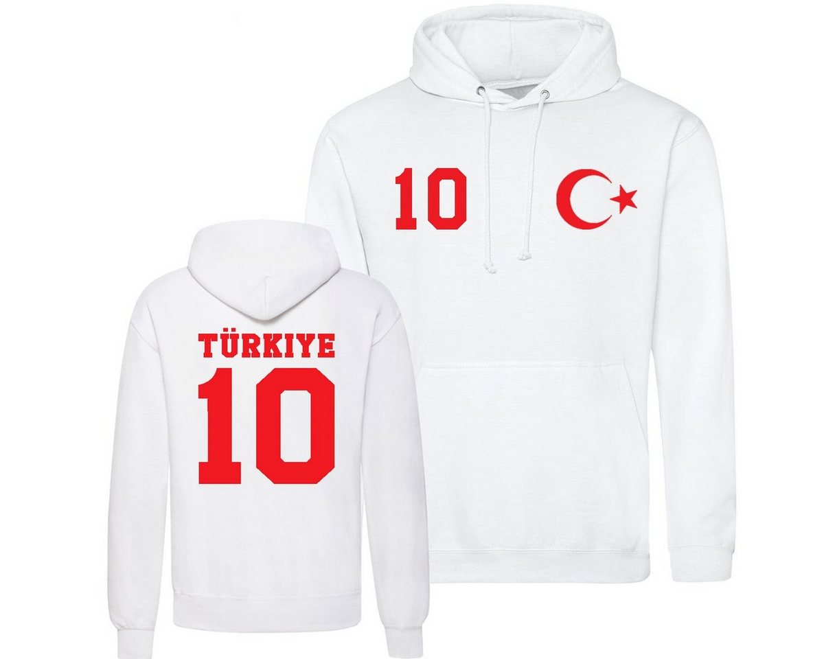 Youth Designz Kapuzenpullover Türkei Herren Hoodie im Fußball Trikot" Look mit trendigem Frontprint" von Youth Designz