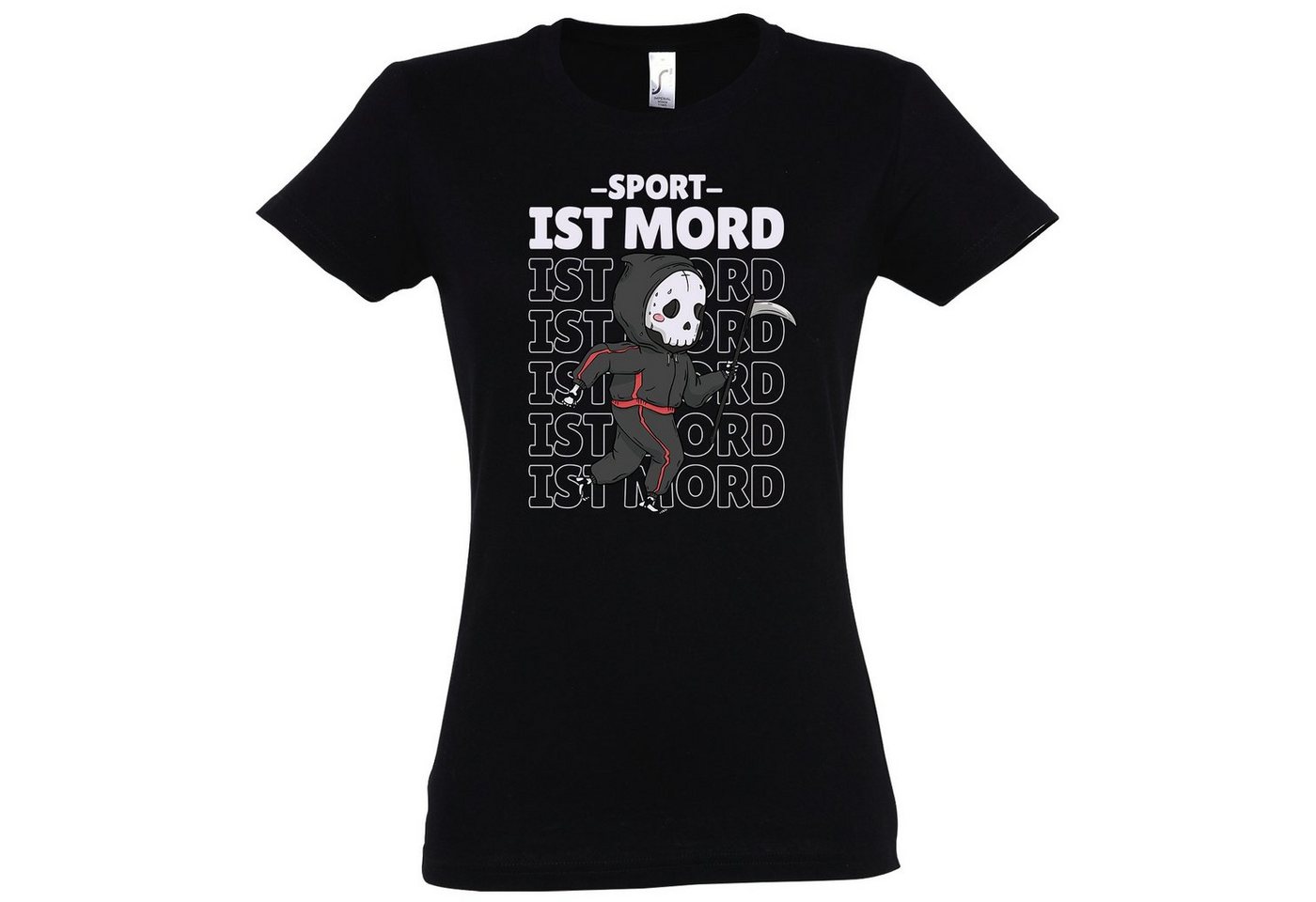 Youth Designz Print-Shirt Sport ist Mord Damen T-Shirt mit modischem Print von Youth Designz