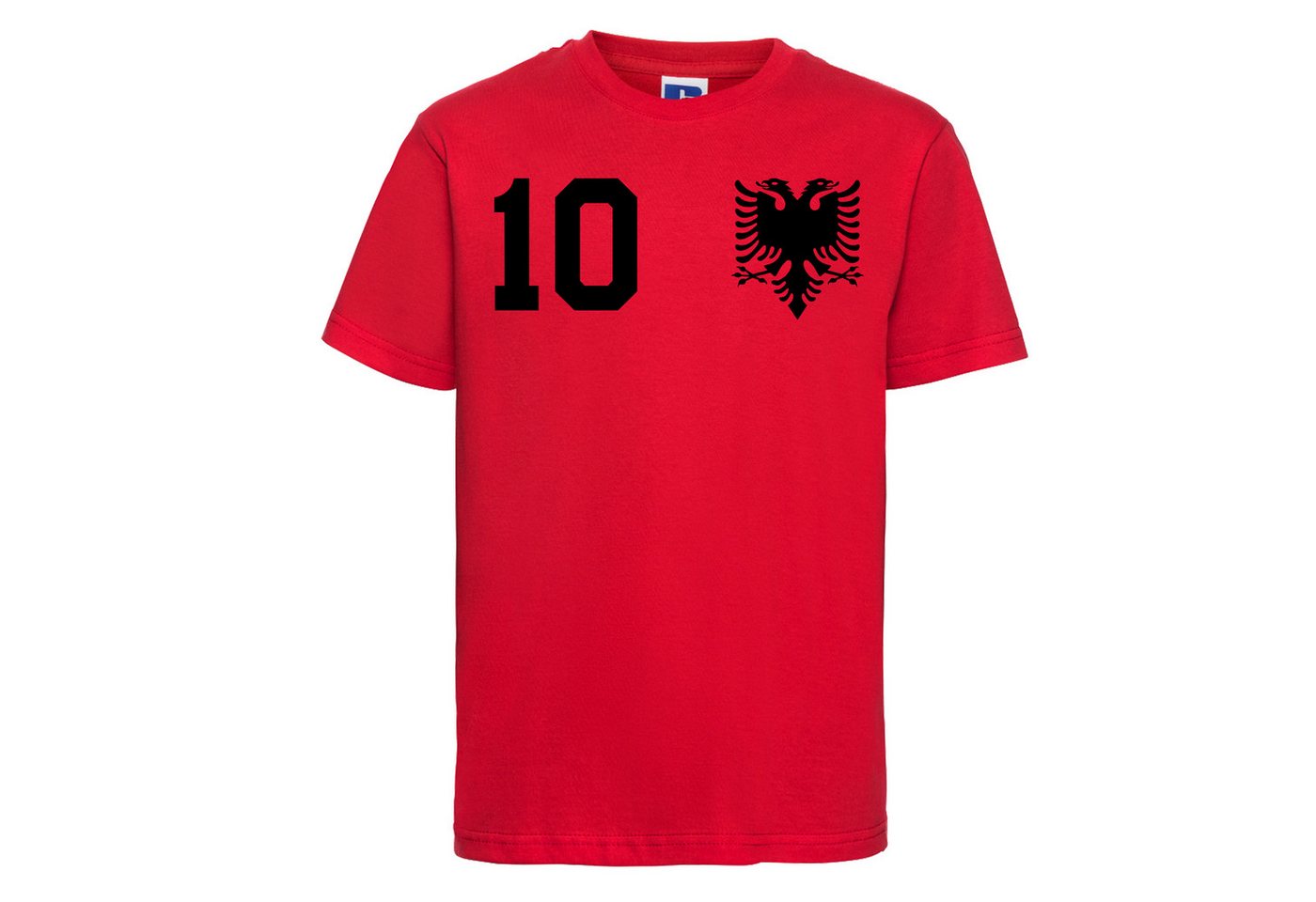 Youth Designz T-Shirt Albanien Kinder T-Shirt im Fußball Trikot Look mit trendigem Print von Youth Designz
