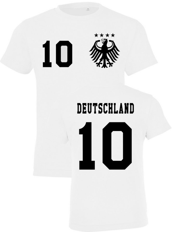 Youth Designz T-Shirt Deutschland Kinder T-Shirt im Fußball Trikot Look mit trendigem Motiv von Youth Designz