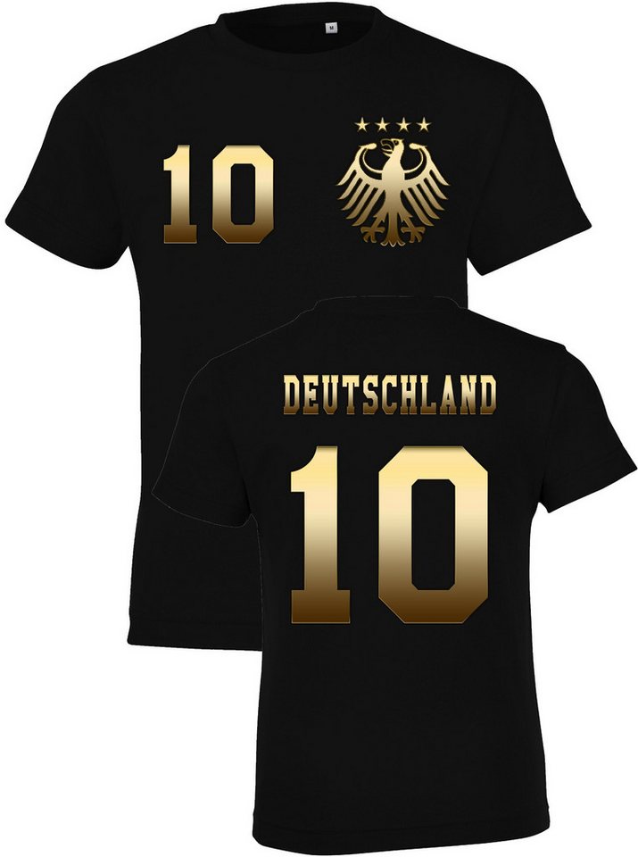 Youth Designz T-Shirt Deutschland Kinder T-Shirt im Fußball Trikot Look mit trendigem Motiv von Youth Designz