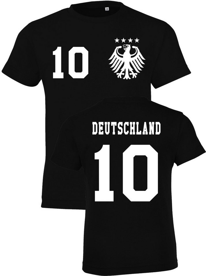 Youth Designz T-Shirt Deutschland Kinder T-Shirt im Fußball Trikot Look mit trendigem Motiv von Youth Designz