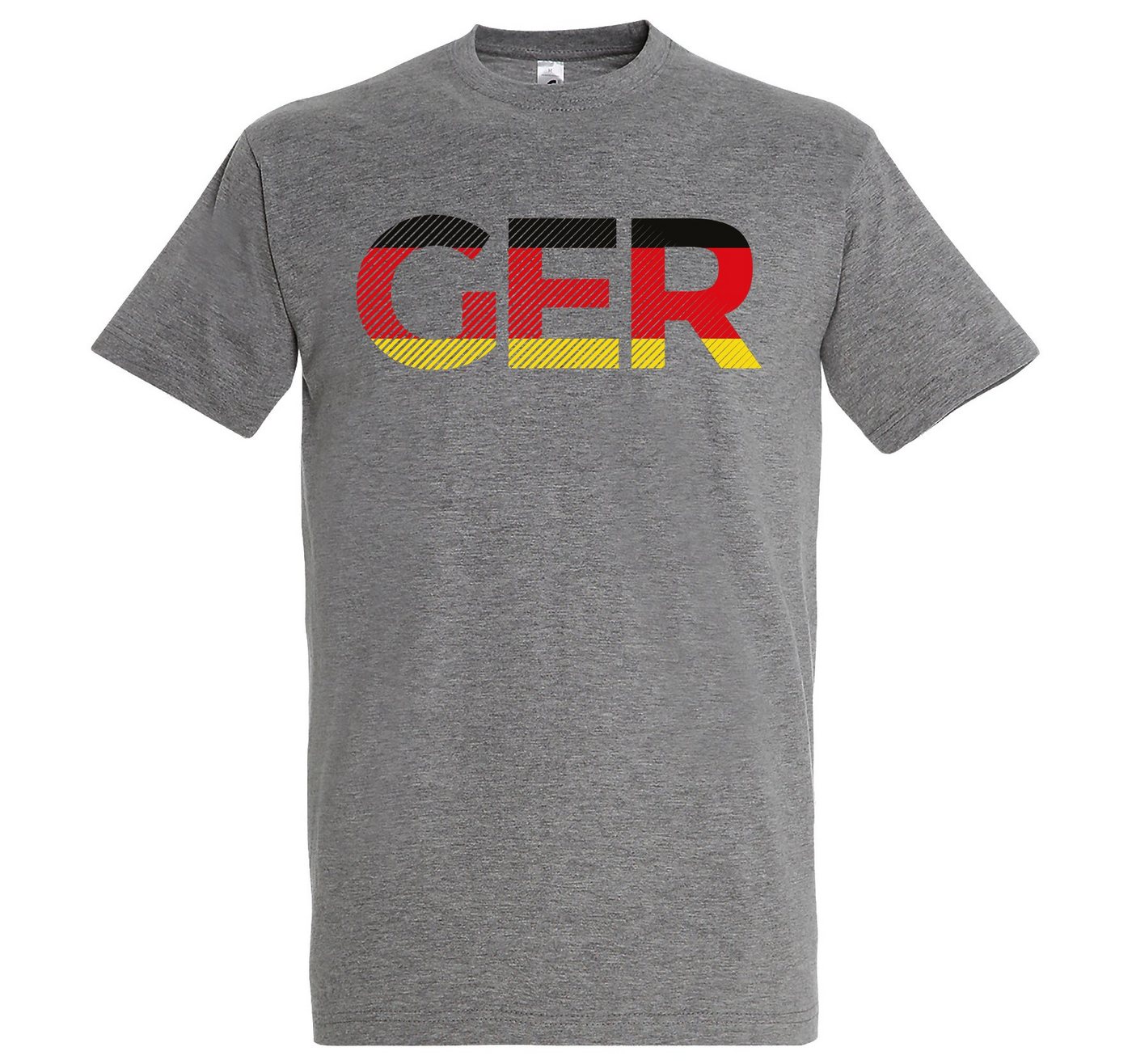 Youth Designz T-Shirt Germany Herren T-Shirt im Fußball Look mit GER Frontprint von Youth Designz