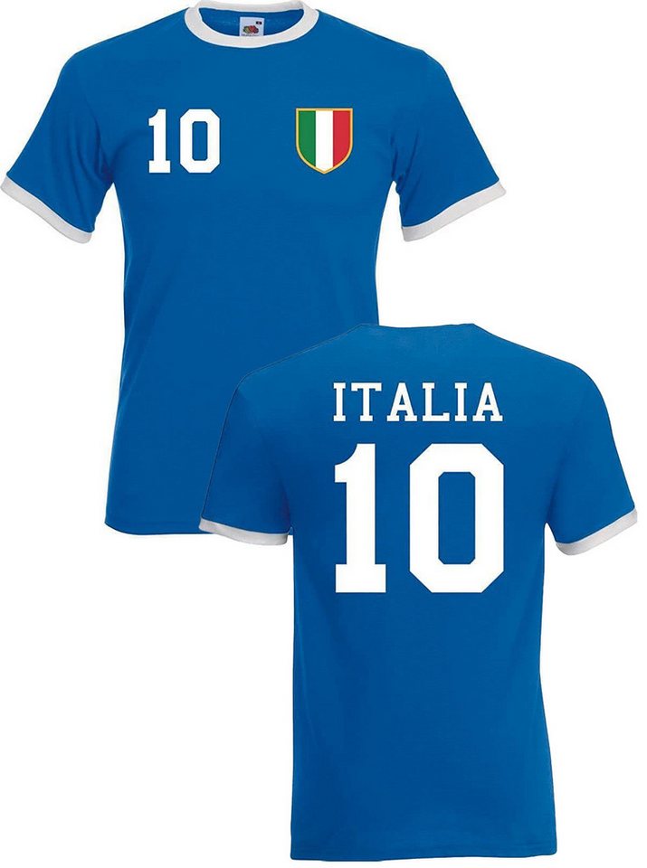 Youth Designz T-Shirt Italien Herren T-Shirt im Fußball Trikot Look mit trendigem Motiv von Youth Designz