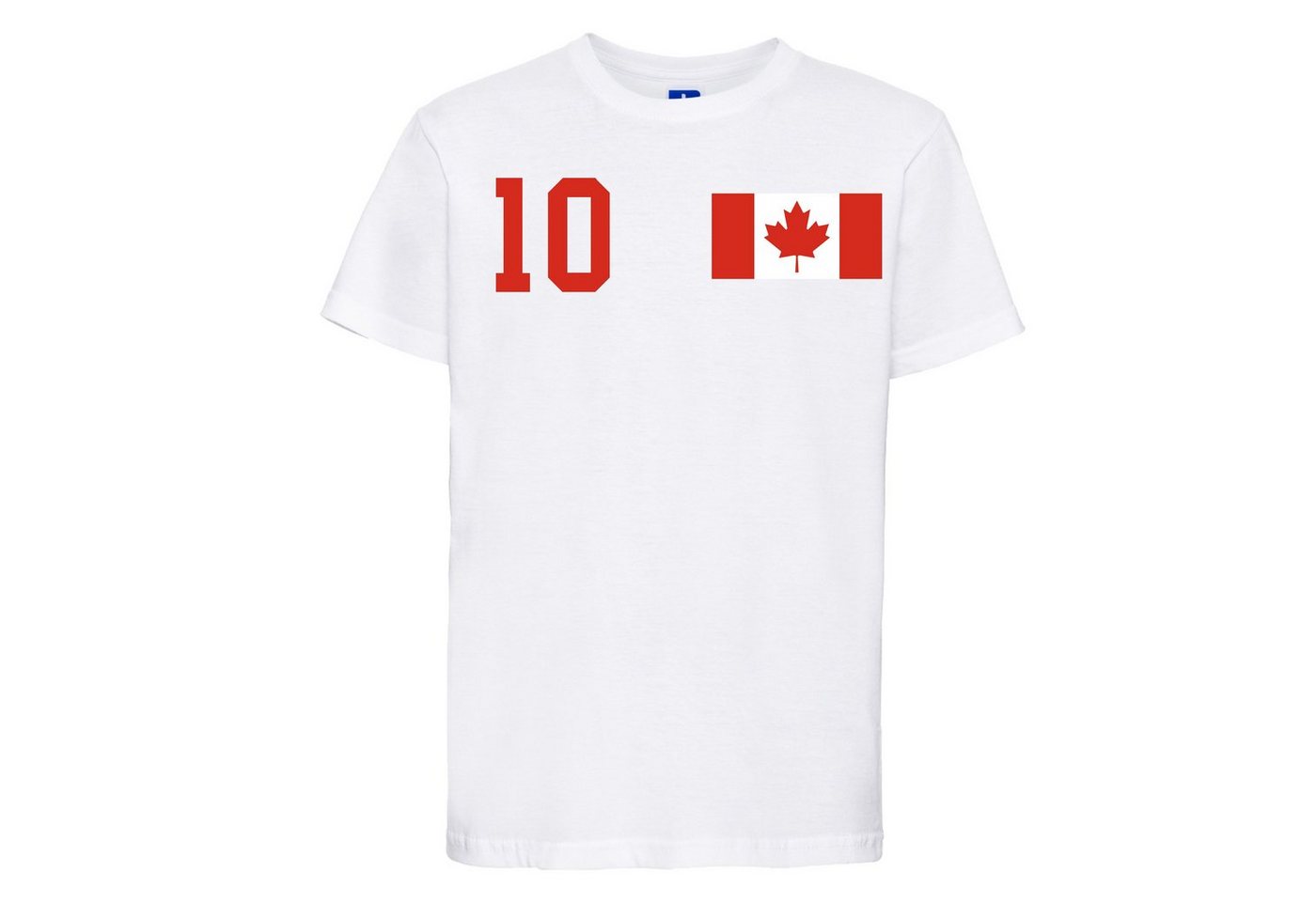 Youth Designz T-Shirt Kanada Kinder Shirt im Fußball Trikot Look mit trendigem Motiv von Youth Designz