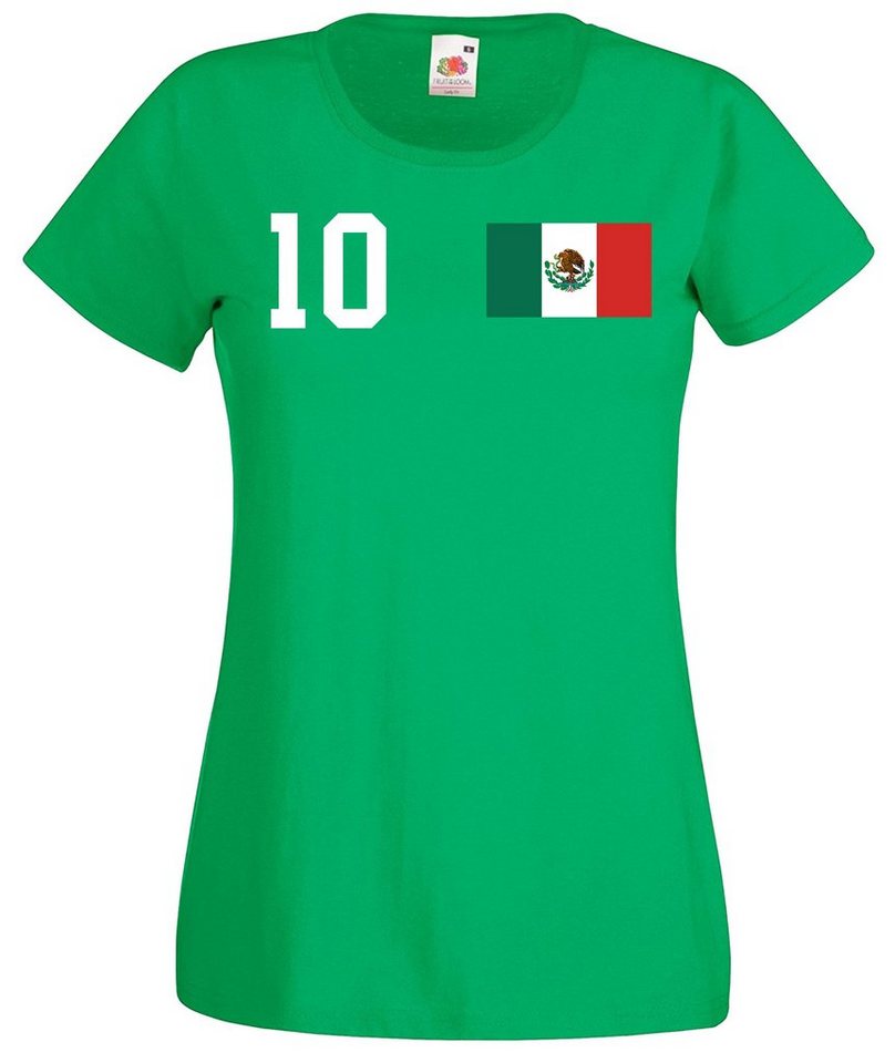 Youth Designz T-Shirt Mexiko Damen T-Shirt mit trendigem Motiv von Youth Designz
