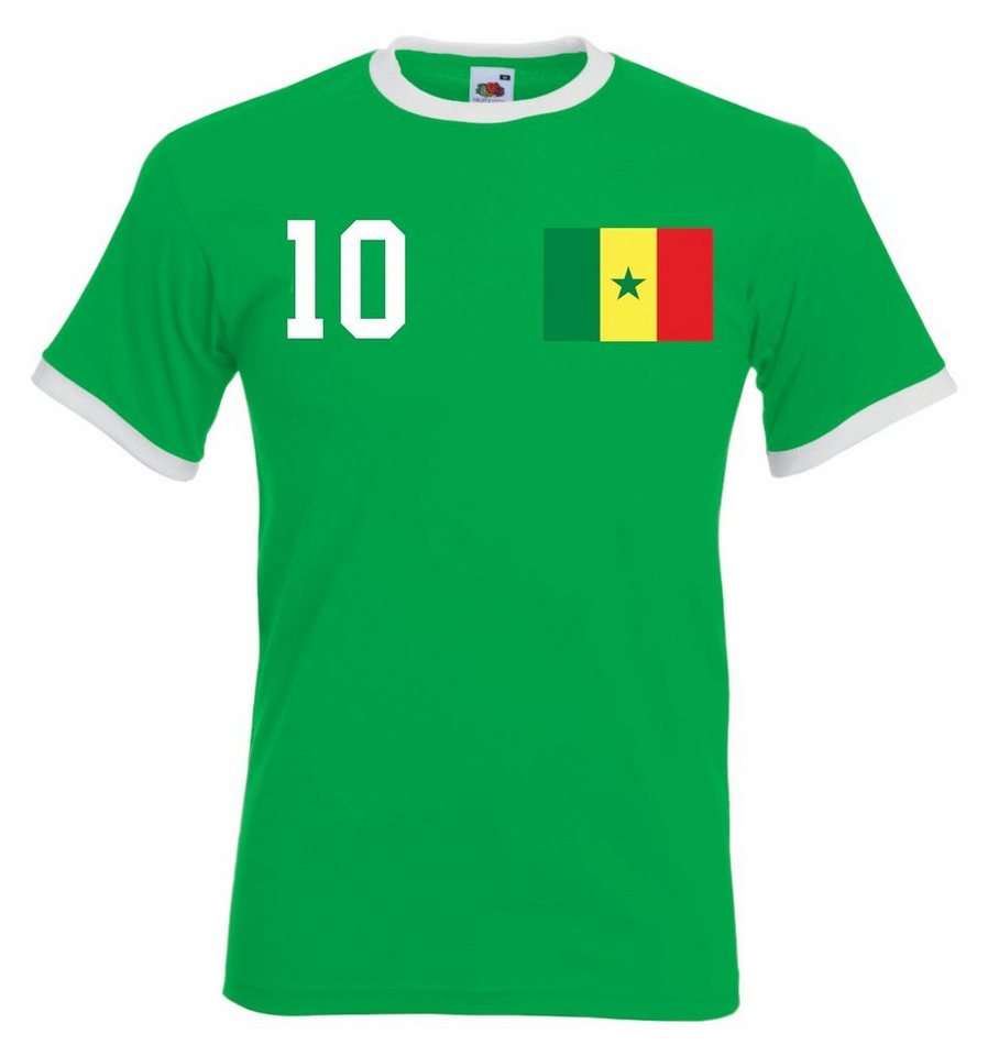 Youth Designz T-Shirt Senegal Herren Shirt im Fußball Trikot Look mit trendigem Motiv von Youth Designz