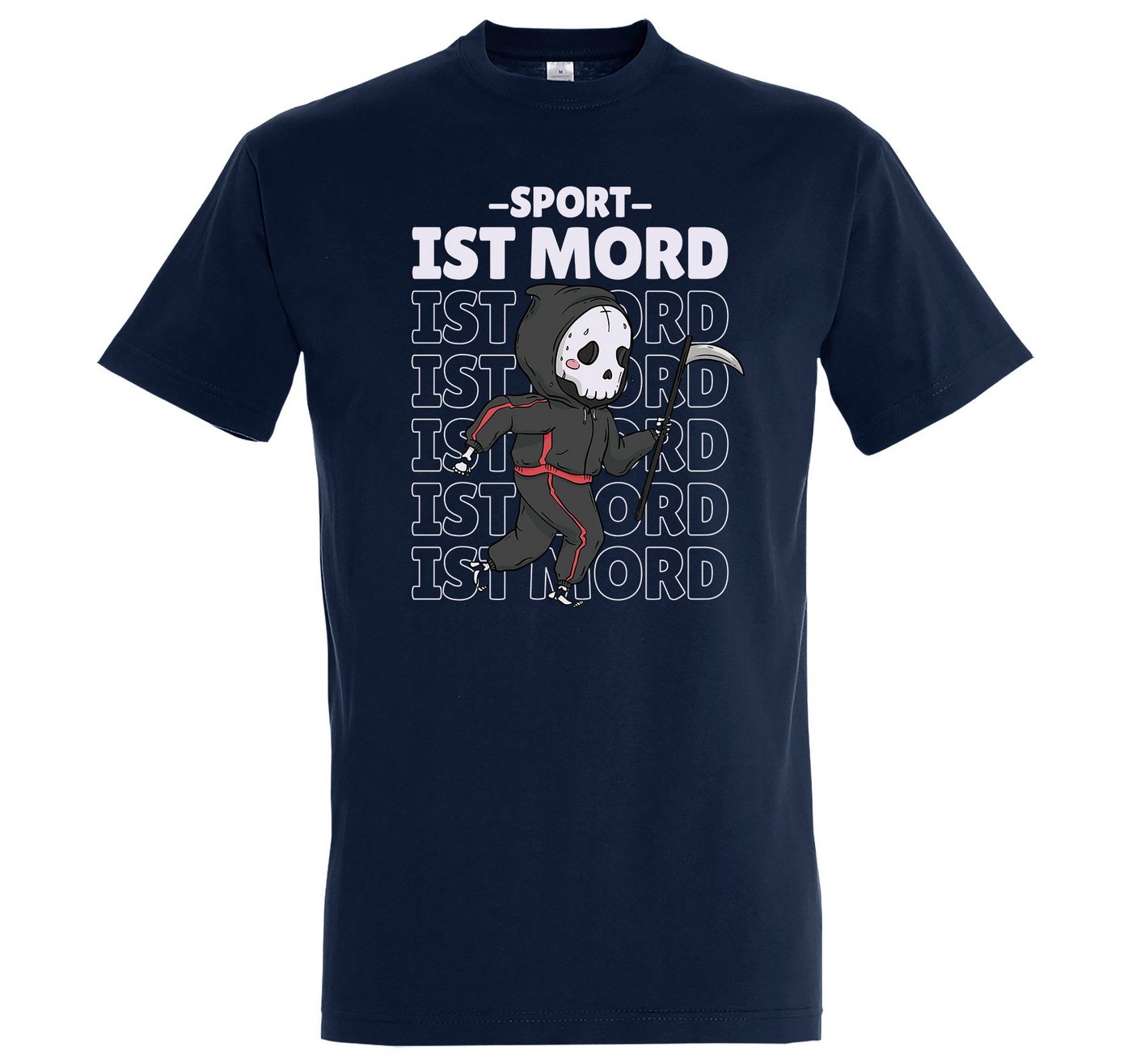Youth Designz T-Shirt "Sport ist Mord" Herren T-Shirt mit lustigem Spruch von Youth Designz
