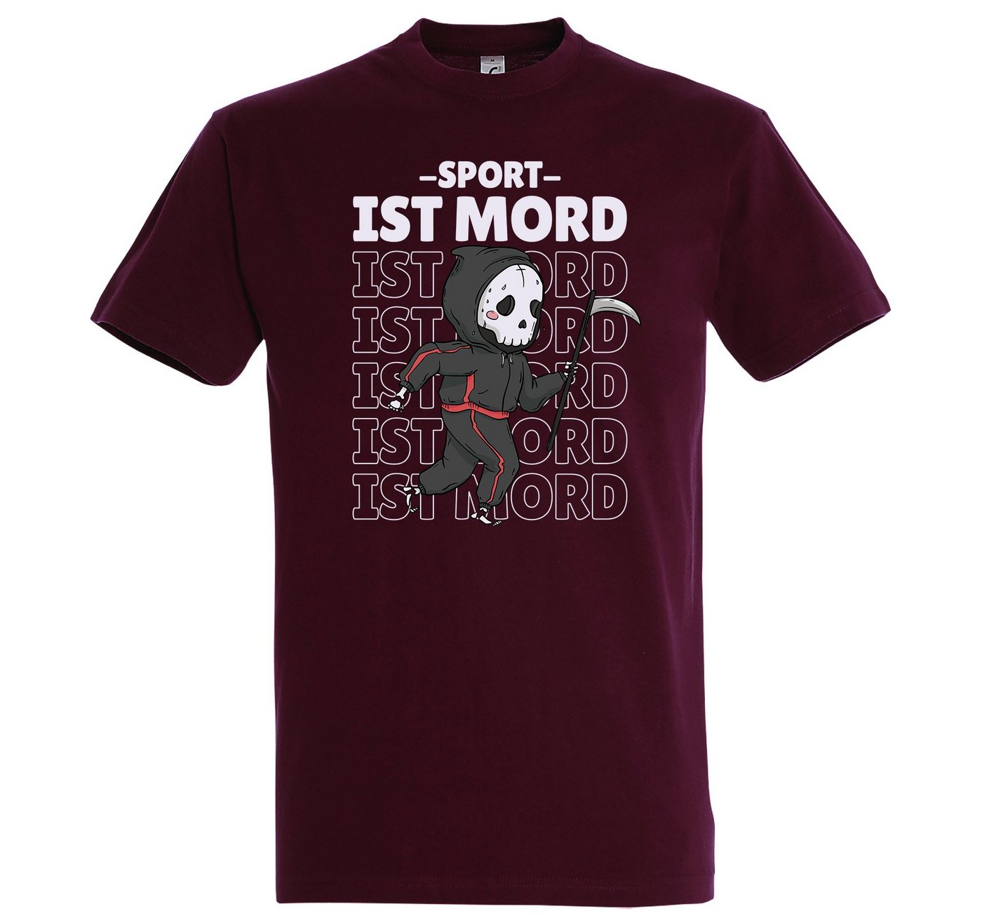 Youth Designz T-Shirt "Sport ist Mord" Herren T-Shirt mit lustigem Spruch von Youth Designz