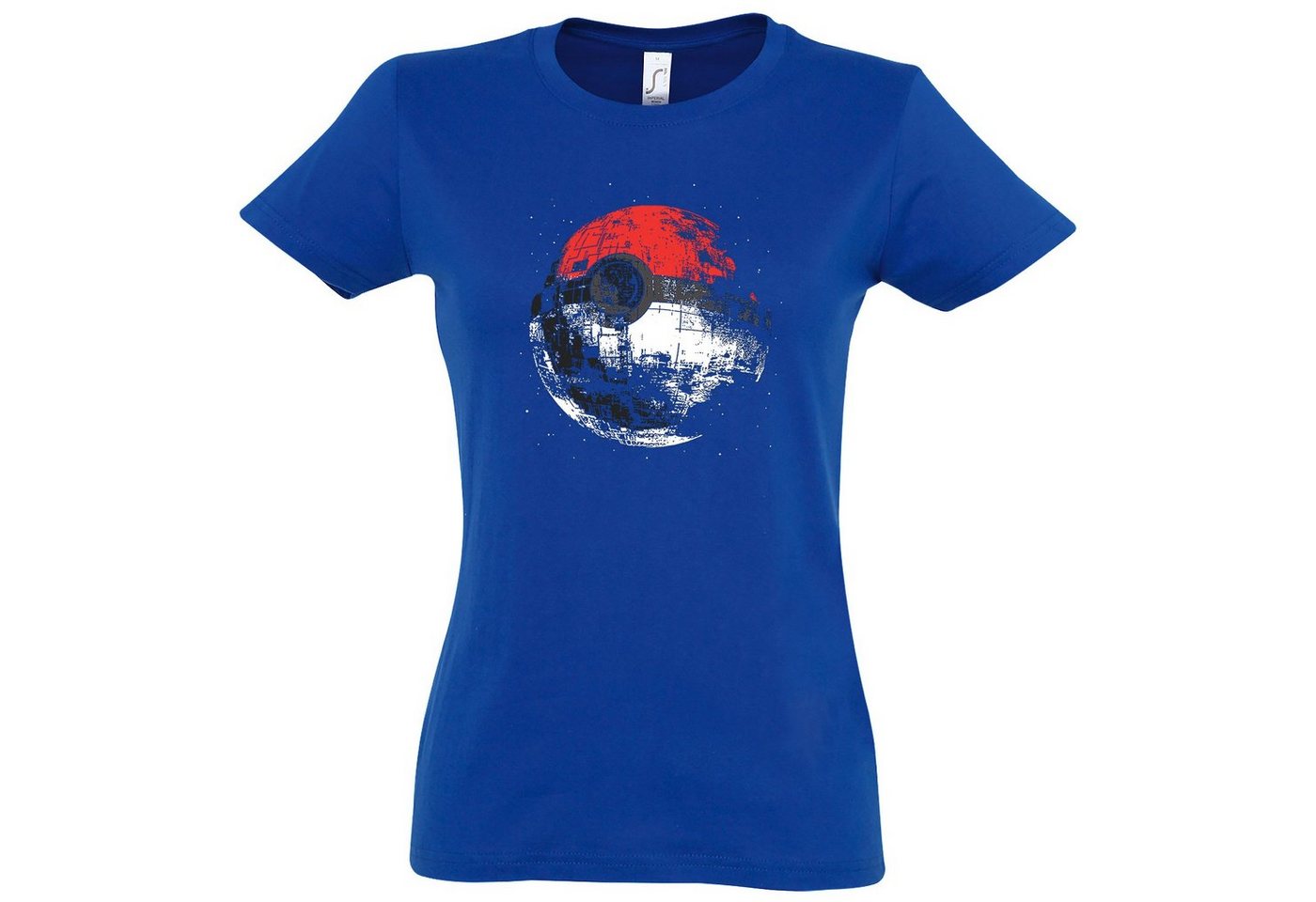 Youth Designz T-Shirt Todesstern Ball Poke Damen T-shirt mit modischem Frontprint von Youth Designz
