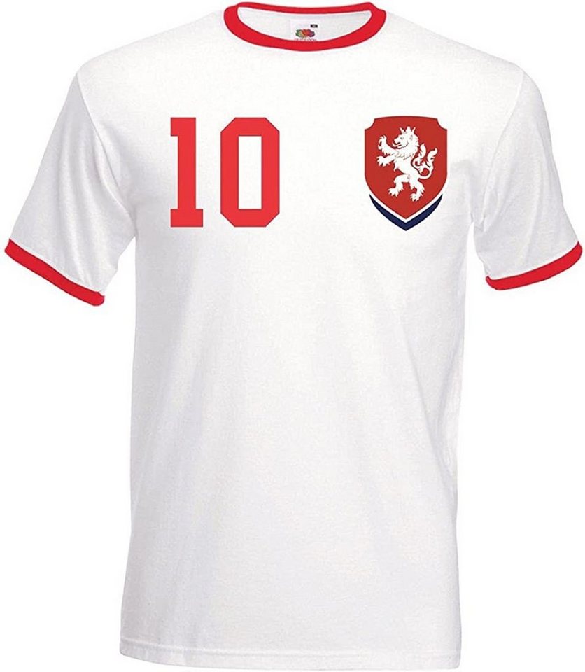 Youth Designz T-Shirt »Tschechische Republik Herren T-Shirt im Fußball Trikot Look« mit trendigem Motiv von Youth Designz