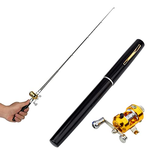 Angelrute und Reel Combo -Taschengröße Fishing -Stange Teleskope Angelrute tragbar von Yoyakie