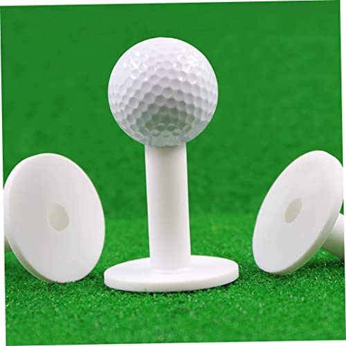 Yoyakie Gummi -T -Shirts für Golfmatte, Golf -T -Shirts Golfgolf -Fahrbereich Golfballhalter für Übung Matte Weiß 5pcs 75 mm von Yoyakie