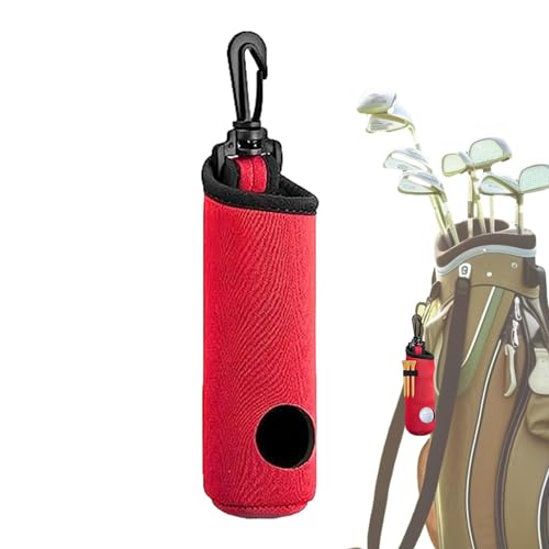Ysvnlmjy Golfballtasche – Gürteltasche für Golf-Tee und Ball-Trage, Golfte-Organizer-Tasche mit Haken, Golfzubehör, Hüftgurthalter für 3 Golfbälle und 3 Tees von Ysvnlmjy