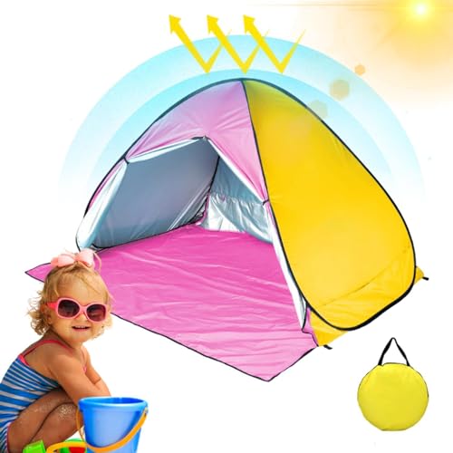 Pop-Up-Zelt, Sonnenschutz, UV-beständig, tragbar, Sonnenschutz, UV-beständig, Strandzelt mit Tragetasche für einfachen Transport von Ysvnlmjy