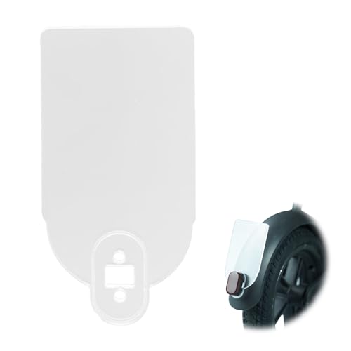 YueJieSelected E Scooter Kennzeichenhalter,Acrylmate E Scooter Kennzeichen,Elektroroller Nummernschildhalter Zubehör,Nummernschild Warnschild Halter,für Xiaomi M365 & M365 Pro,Weiß Schutzblech von YueJieSelected