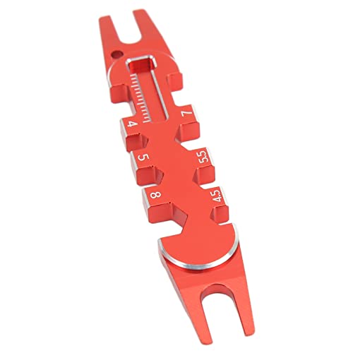 Yuecoom RC Kugelkopf-Entferner, Universal-Reparaturwerkzeug aus Aluminiumlegierung für 4 mm 4,5 mm 5 mm 5,5 mm 7 mm 8 mm Kugelkopf(Rot) von Yuecoom