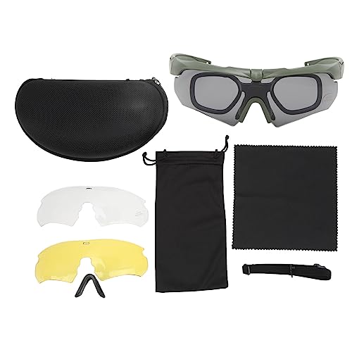 Yuecoom Schutzbrille, Augenschutz, Motorrad-Sonnenbrille, Reitbrille, Militär-UV-Licht-Schutzbrille Für Outdoor-Aktivitäten(Armeegrün) von Yuecoom