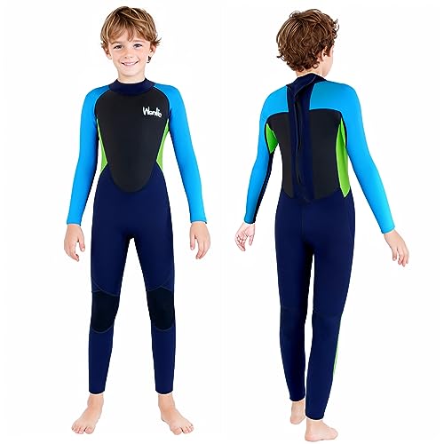 Yueta Kinder Neoprenanzug, 2.5mm Neopren Neoprenanzug lang Teenager Jungen zum Tauchen, Schwimmen, Surfen von Yueta