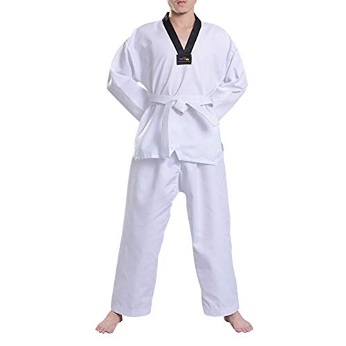 Yuluo Kampfsport Bekleidung Unisex Kinder Erwachsene Dobok Taekwondo Gi Sets - Judo Anzug Kung Fu Training Wettkampf Uniform Outfit Karate Baumwolle von Yuluo
