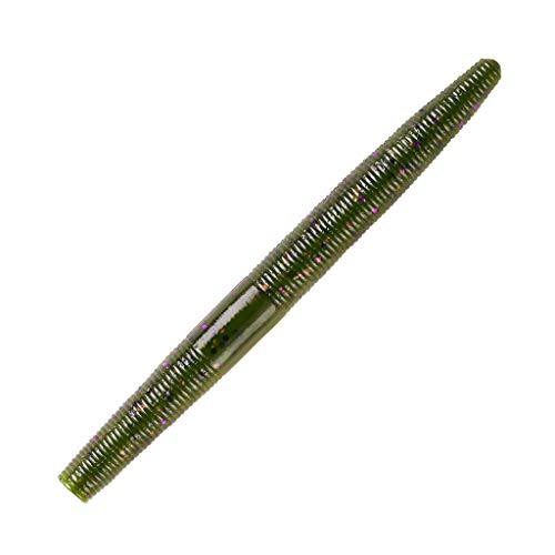 Yum Lures YDG444 Dinger Angelköder, grüner Kürbis/lila Flocke, 10,2 cm von Yum Lures