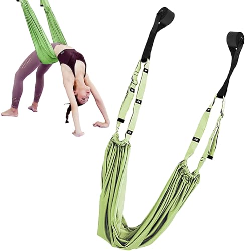 COJJ Aerial Yoga Seil,Aerial Yoga Schaukel, Stretching-Ausrüstung mit Türanker, Flexibilitätstrainer, Backbend-Assistent für Spagat, starkes Anti-Schwerkraft-Spagat-Training von COJJ